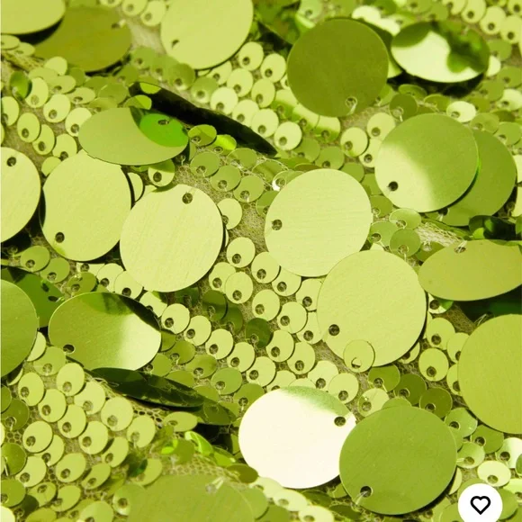 Green Sequin Halter Dress - Picture 4 of 4